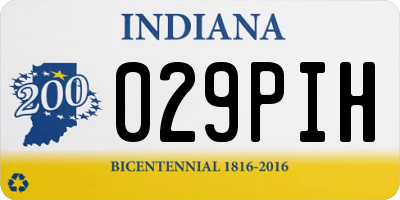 IN license plate 029PIH