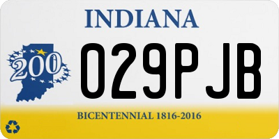 IN license plate 029PJB