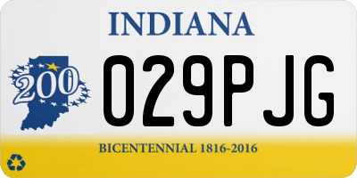 IN license plate 029PJG
