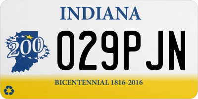 IN license plate 029PJN