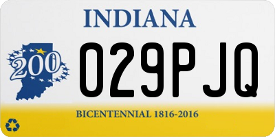 IN license plate 029PJQ