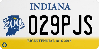 IN license plate 029PJS