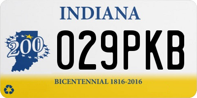 IN license plate 029PKB