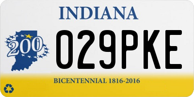 IN license plate 029PKE