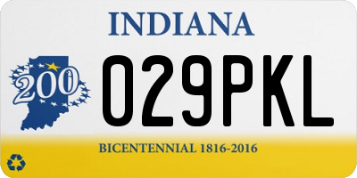 IN license plate 029PKL