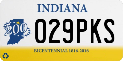 IN license plate 029PKS