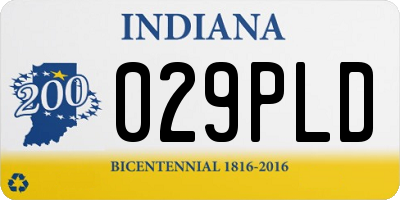 IN license plate 029PLD