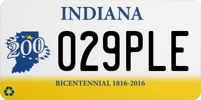 IN license plate 029PLE