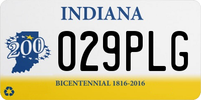 IN license plate 029PLG