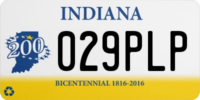 IN license plate 029PLP