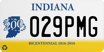 IN license plate 029PMG