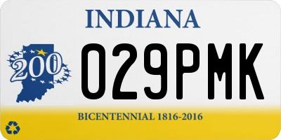 IN license plate 029PMK