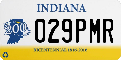 IN license plate 029PMR