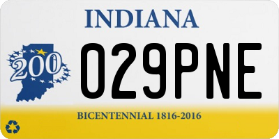 IN license plate 029PNE