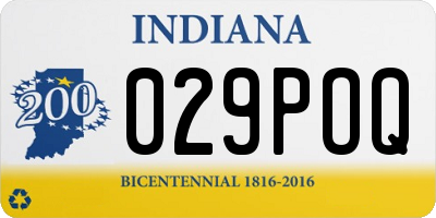 IN license plate 029POQ