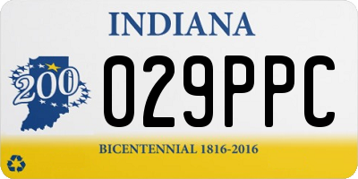 IN license plate 029PPC