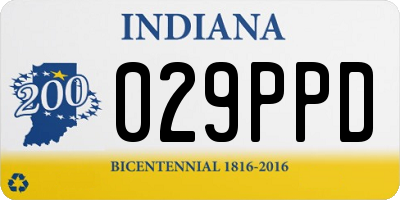 IN license plate 029PPD