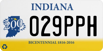 IN license plate 029PPH