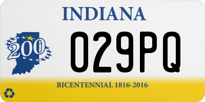 IN license plate 029PQ