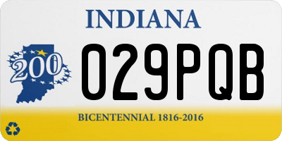 IN license plate 029PQB
