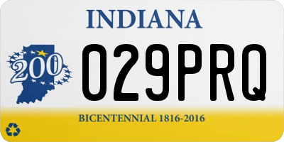 IN license plate 029PRQ
