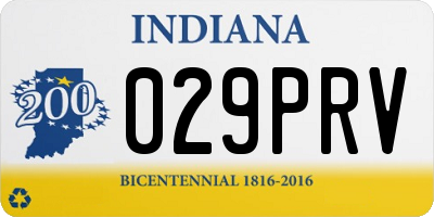 IN license plate 029PRV