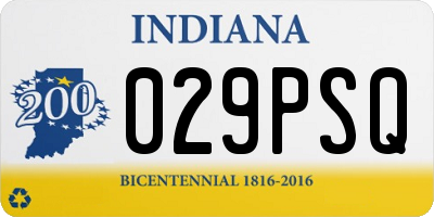 IN license plate 029PSQ