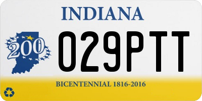 IN license plate 029PTT