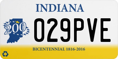 IN license plate 029PVE