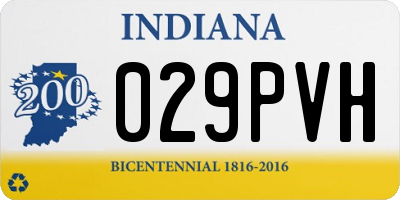 IN license plate 029PVH