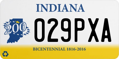 IN license plate 029PXA