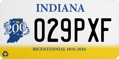 IN license plate 029PXF