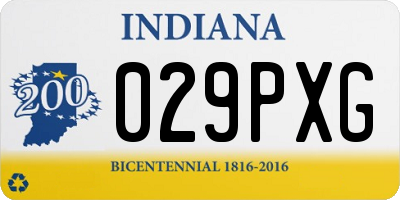 IN license plate 029PXG
