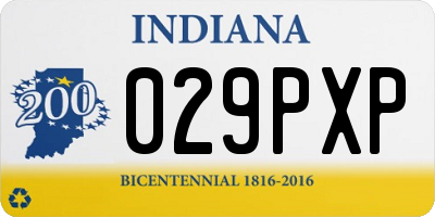 IN license plate 029PXP