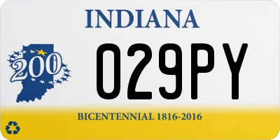 IN license plate 029PY