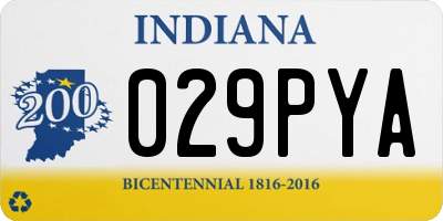 IN license plate 029PYA