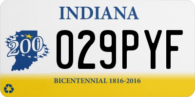IN license plate 029PYF