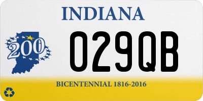 IN license plate 029QB