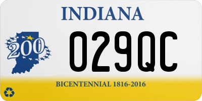 IN license plate 029QC