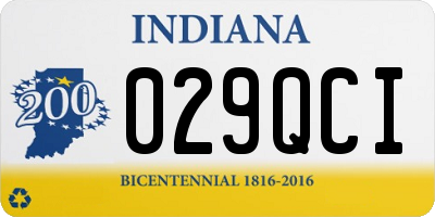 IN license plate 029QCI