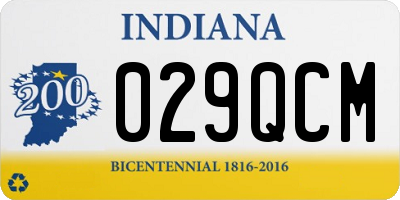 IN license plate 029QCM