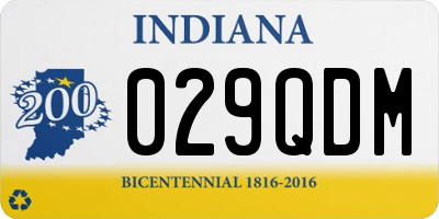 IN license plate 029QDM