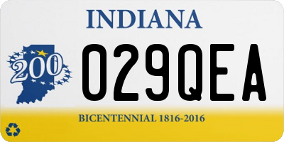 IN license plate 029QEA