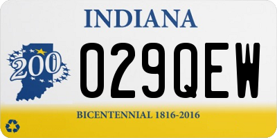 IN license plate 029QEW