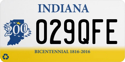IN license plate 029QFE