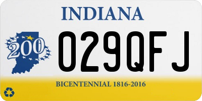 IN license plate 029QFJ