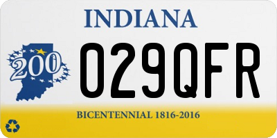IN license plate 029QFR