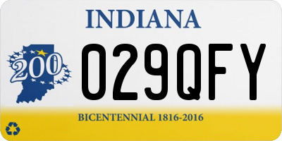 IN license plate 029QFY