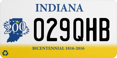 IN license plate 029QHB