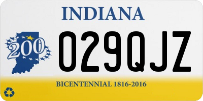 IN license plate 029QJZ